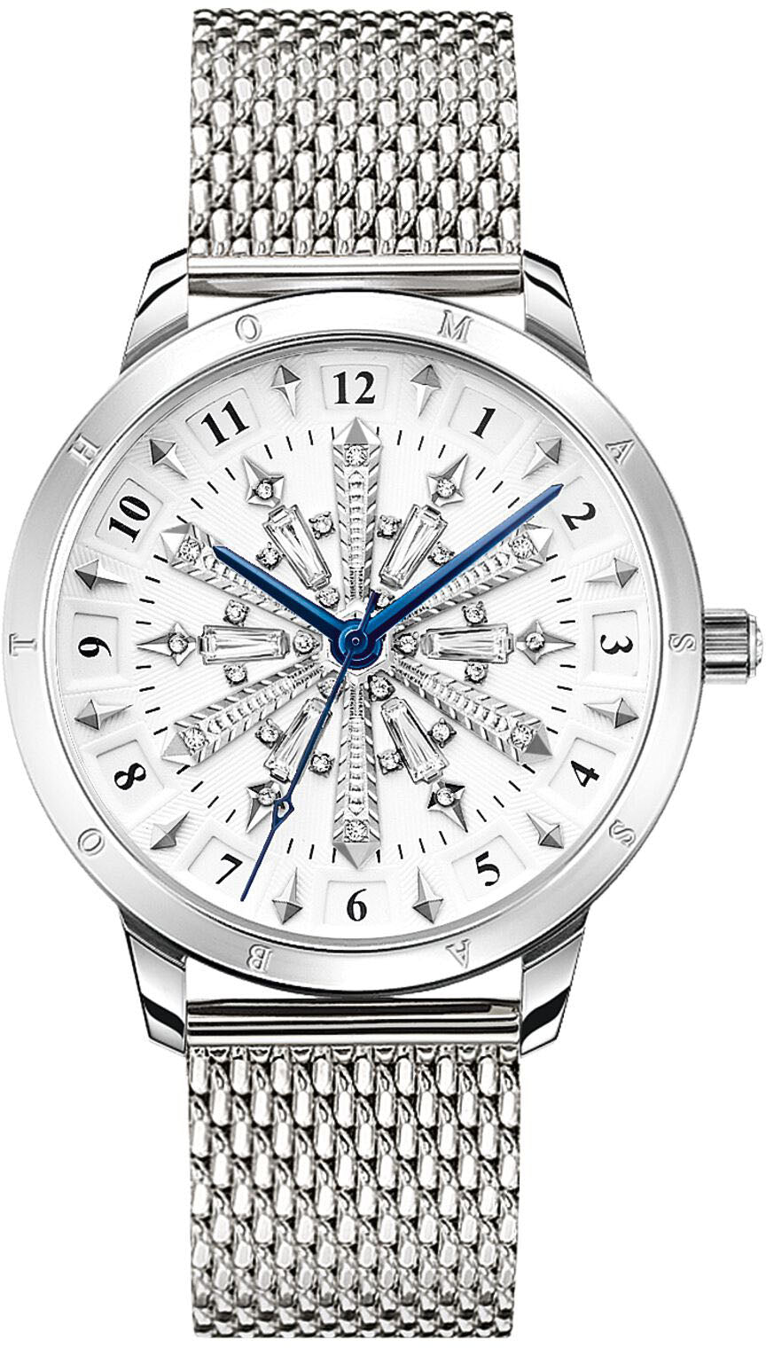 Thomas Sabo Watch Snowflakes 3D Optics White Silver Ladies - White