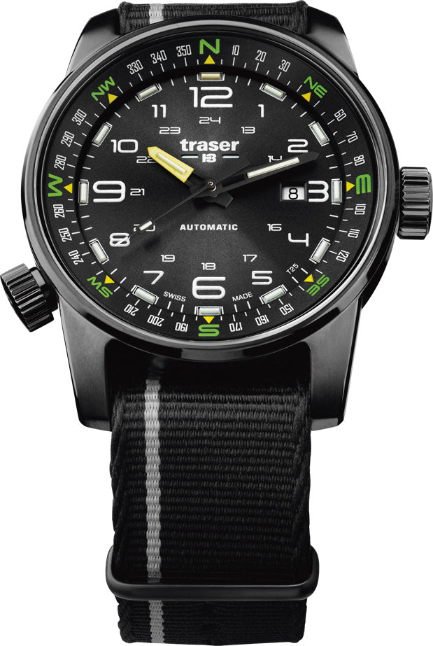 Traser H3 Watch Tactical Adventure P68 Pathfinder Automatic Black - Black
