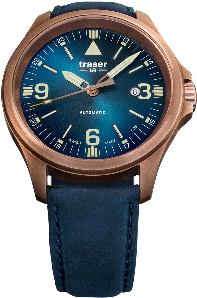 Traser H3 Watch Active Lifestyle P67 Officer Pro Automatic Bronze Blue - Blue