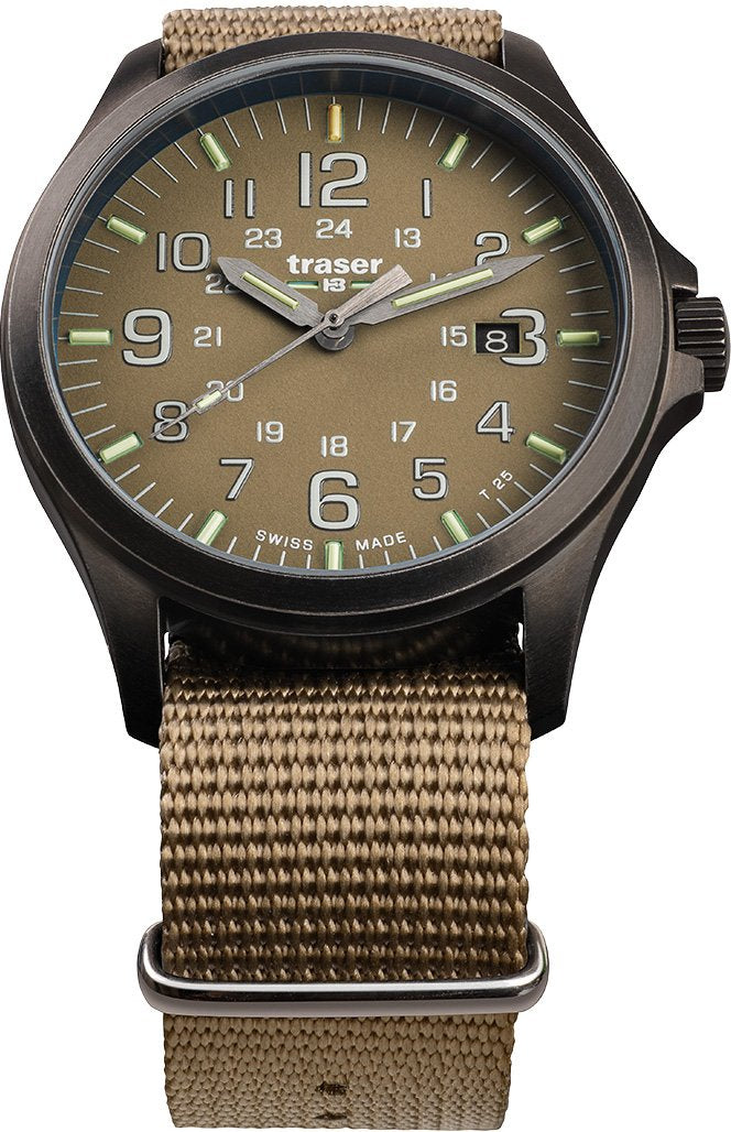 Traser H3 Watch Active Lifestyle P67 Officer Pro GunMetal Khaki - Brown
