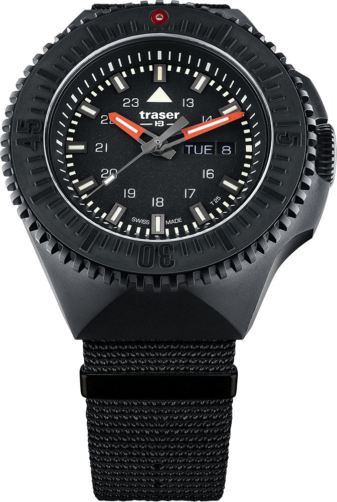 Traser H3 Watch P69 Black Stealth Black Nato - Black