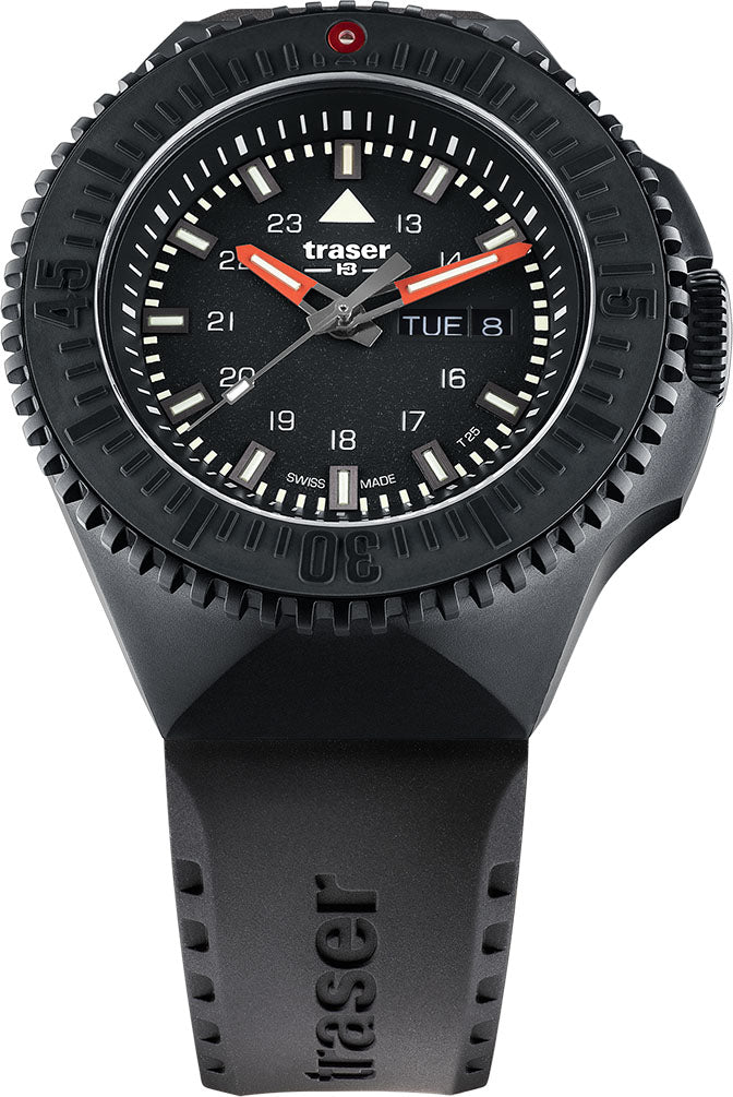 Traser H3 Watch P69 Black Stealth Black Rubber