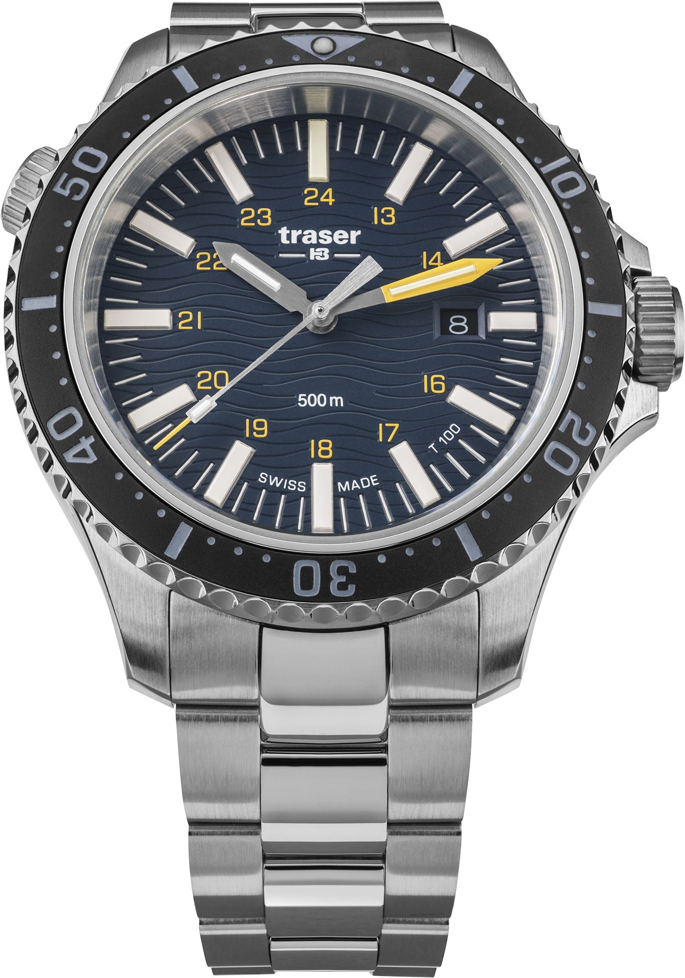 Traser H3 Watch P67 Diver T100 Blue Bracelet - Blue