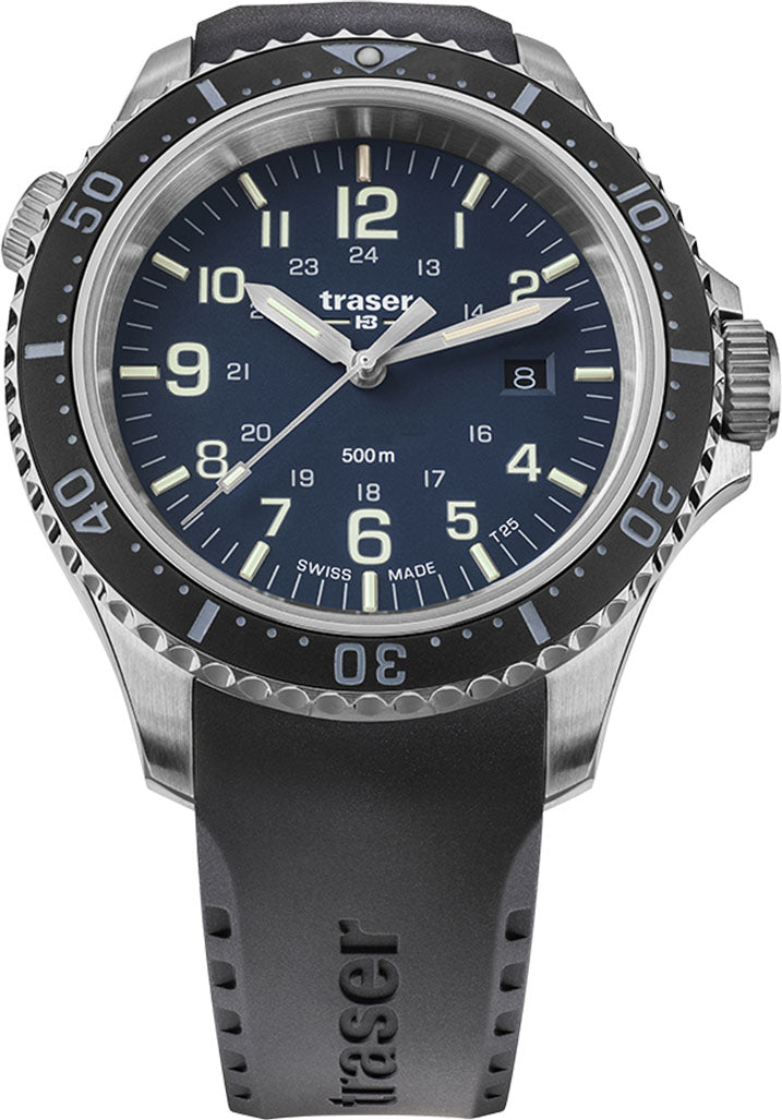 Traser H3 Watch P67 Diver Blue Rubber - Blue