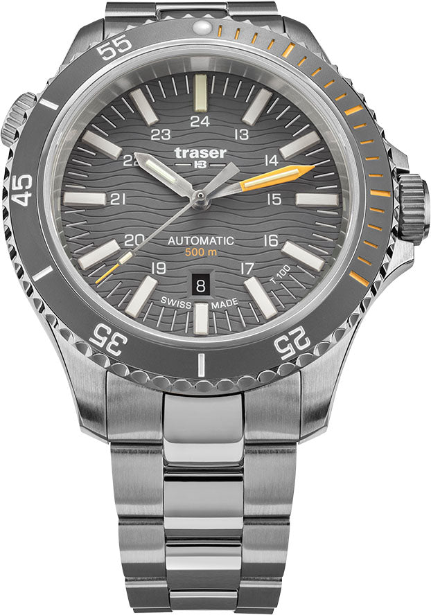 Traser H3 Watch P67 Diver Automatic T100 Grey Bracelet