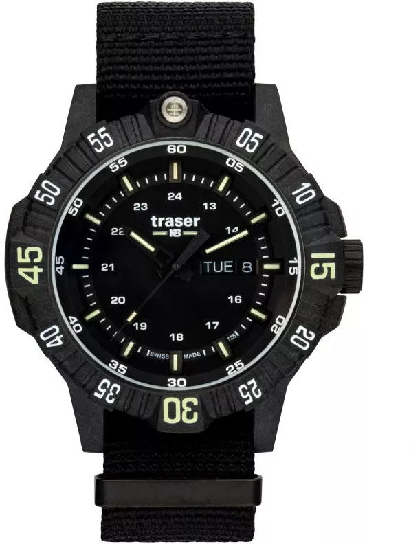 Traser H3 Watch Tactical P99 Q Black Nato - Black