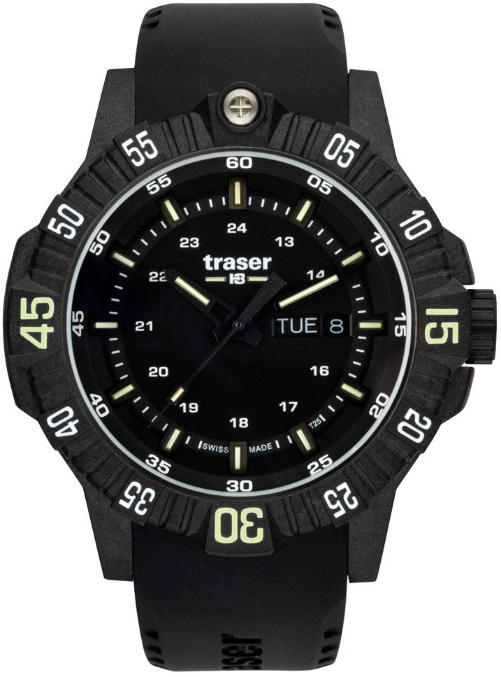 Traser H3 Watch Tactical P99 Q Black Rubber - Black