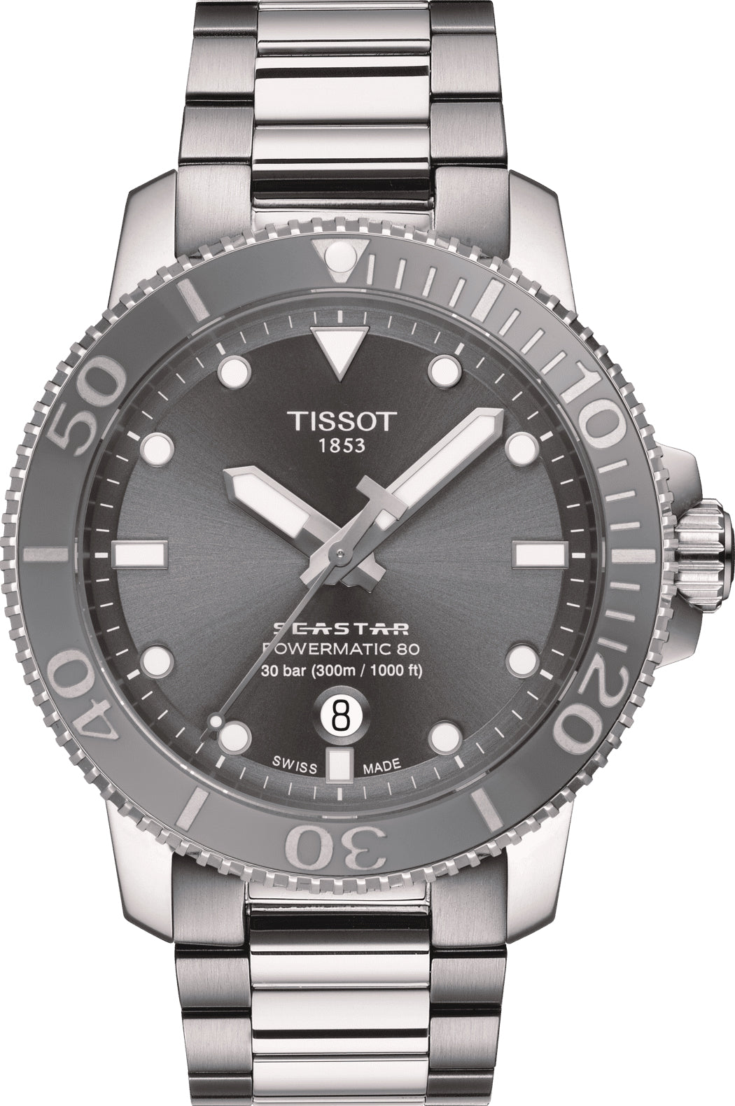 Tissot Watch Seastar 1000 Powermatic 80 - Grey