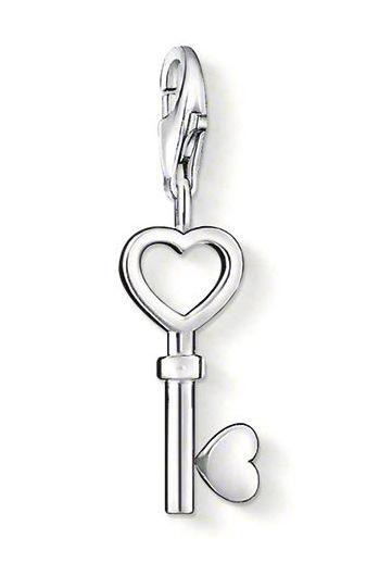 Thomas Sabo Charm Club Sterling Silver Key Charm - Silver