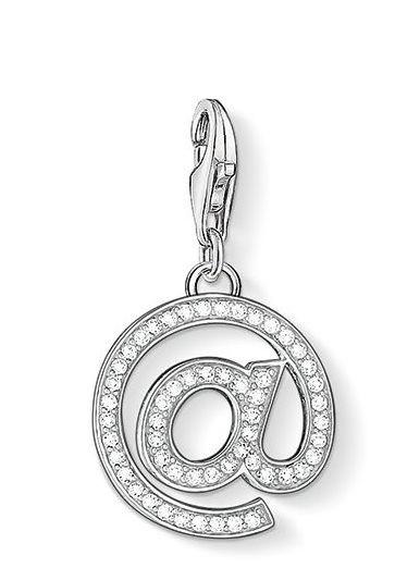 Thomas Sabo Charm Club Sterling Silver White Zirconia @ Charm D - Silver