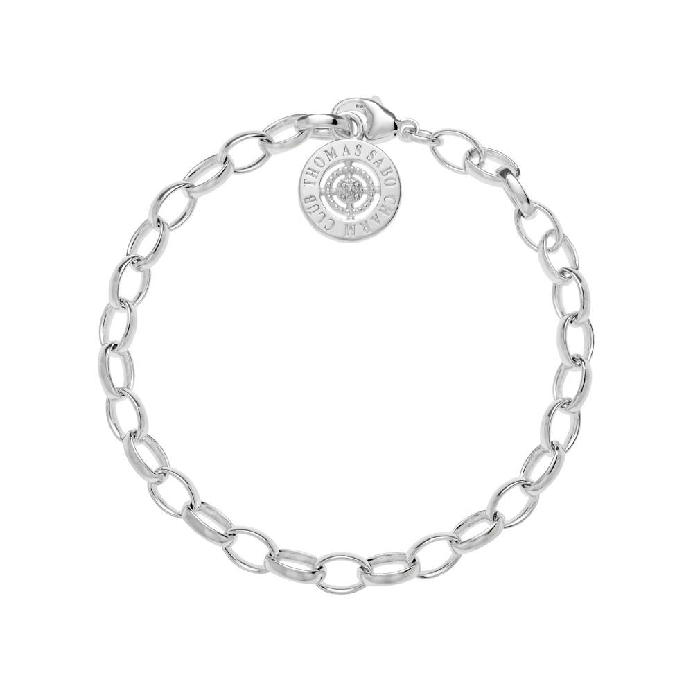 Thomas Sabo Charm Club Sterling Silver Diamond Charm Bracelet Medium