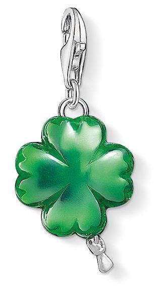 Thomas Sabo Charm Club Sterling Silver Balloon Cloverleaf Charm D - Silver