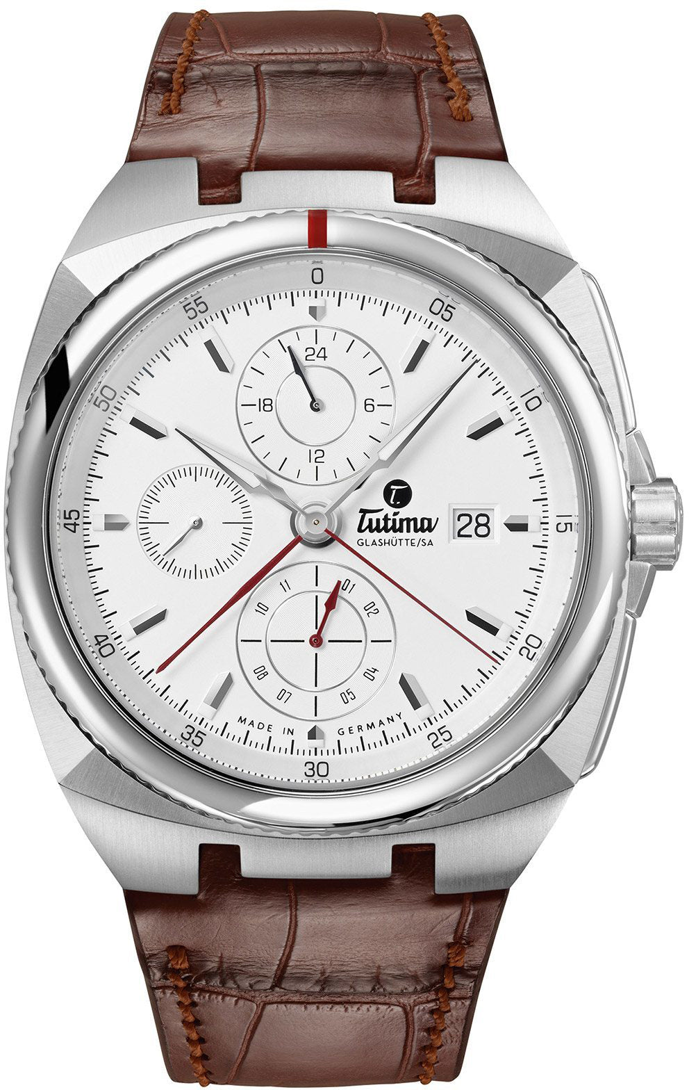 Tutima Watch Saxon One Chronograph - Silver