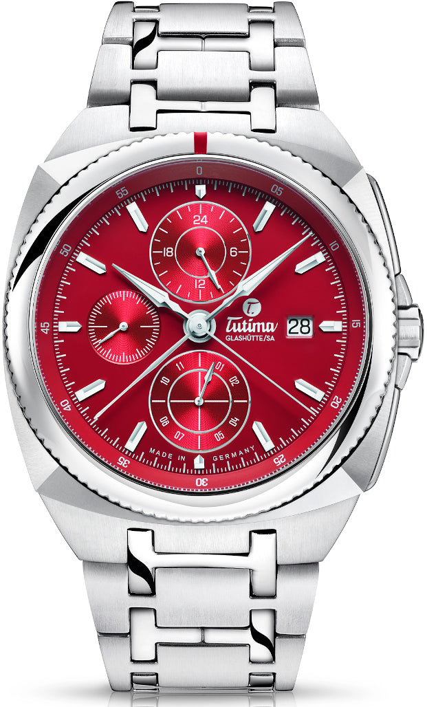 Tutima Watch Saxon One Chronograph - Red