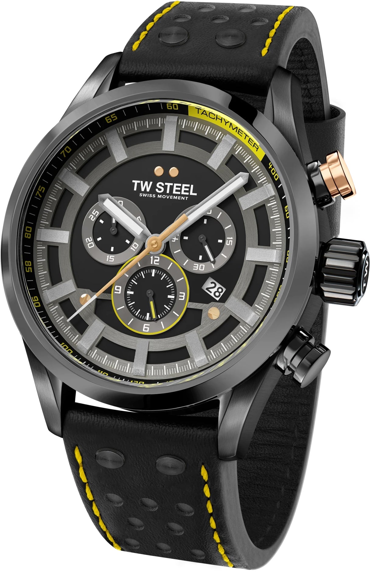 TW Steel Watch Fast Lane Swiss Volante Special Edition - Black