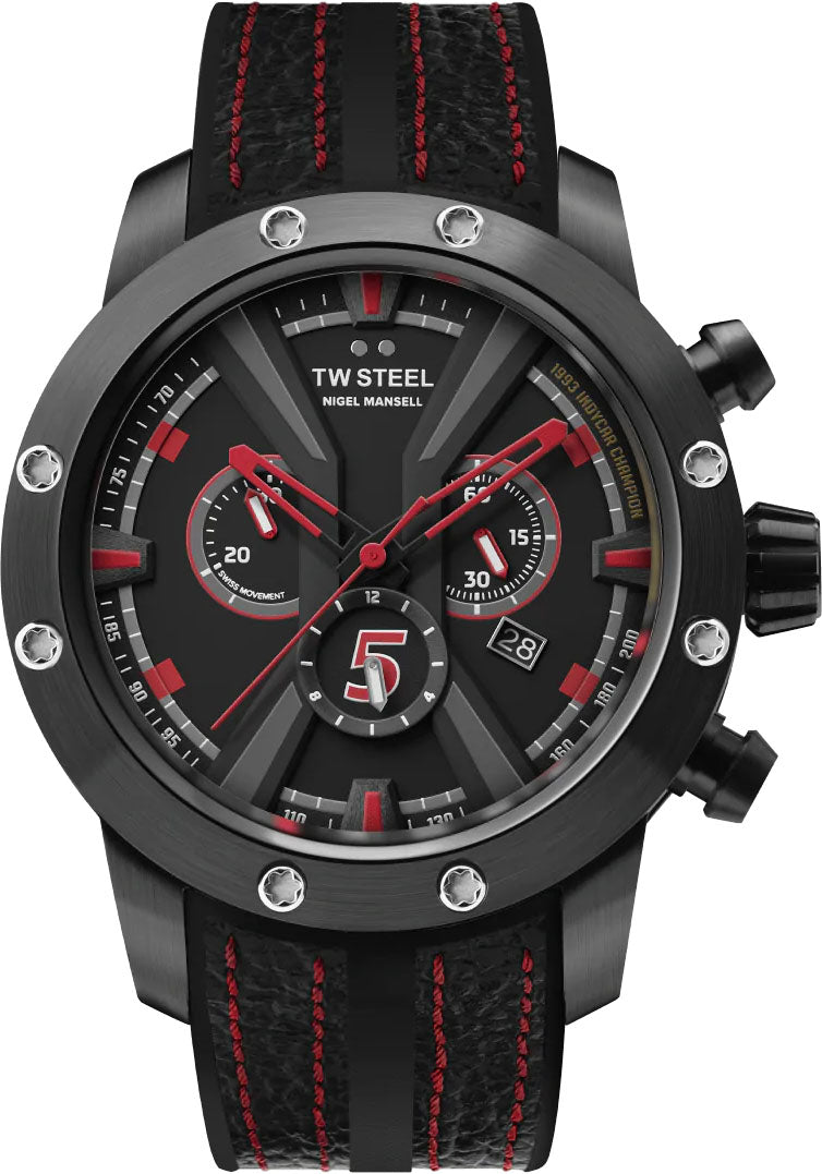 TW Steel Watch Grand Tech Nigel Mansell Limited Edition - Black