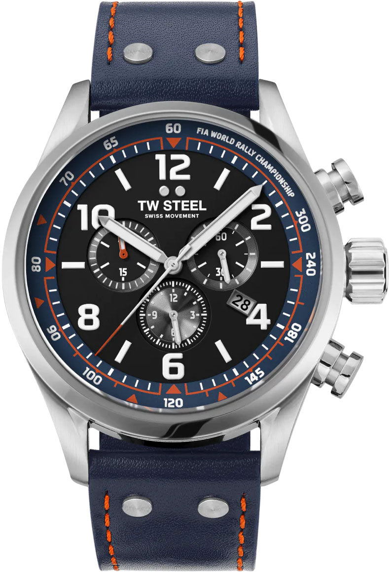 TW Steel Watch Grand Tech World Rally Championship Special Edition - Black