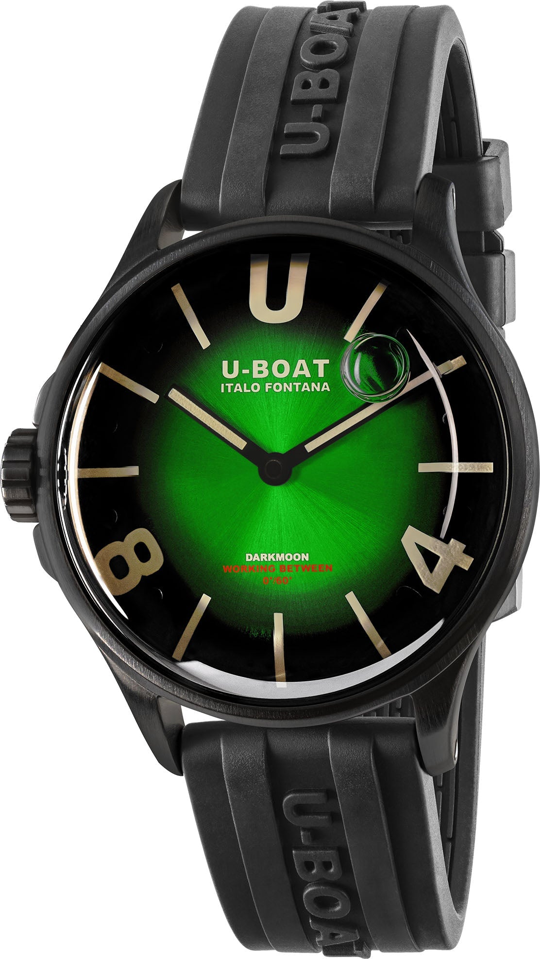 U-Boat Watch Darkmoon 40mm Green PVD Soleil
