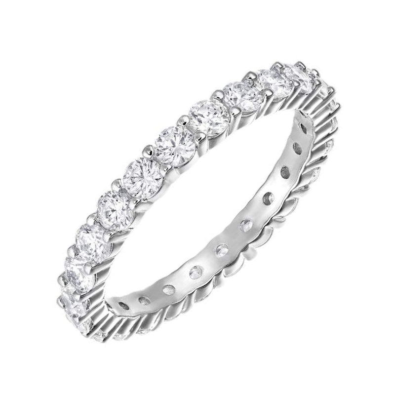 Swarovski Vittore White Rhodium Plated XL Ring - 50