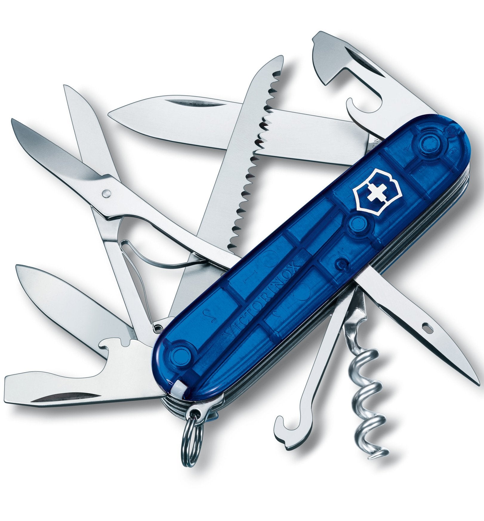Victorinox Swiss Army Medium Pocket Knife Huntsman - Silver