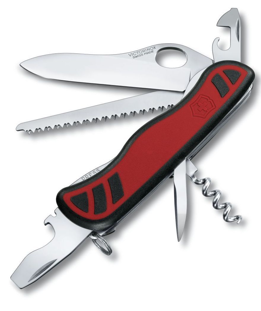 Victorinox Swiss Army Large Pocket Knife Forester One Handed - Silver