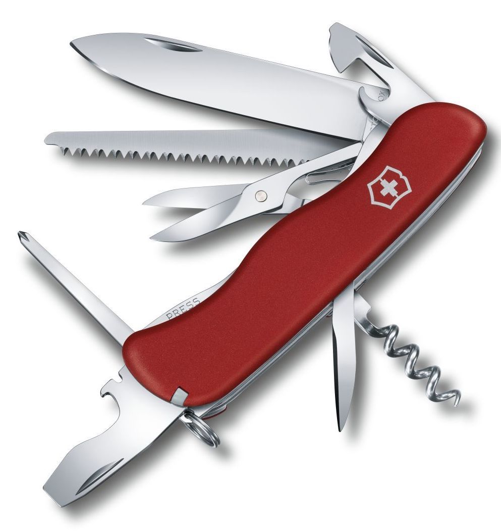 Victorinox Swiss Army Large Pocket Knife Outrider - Silver