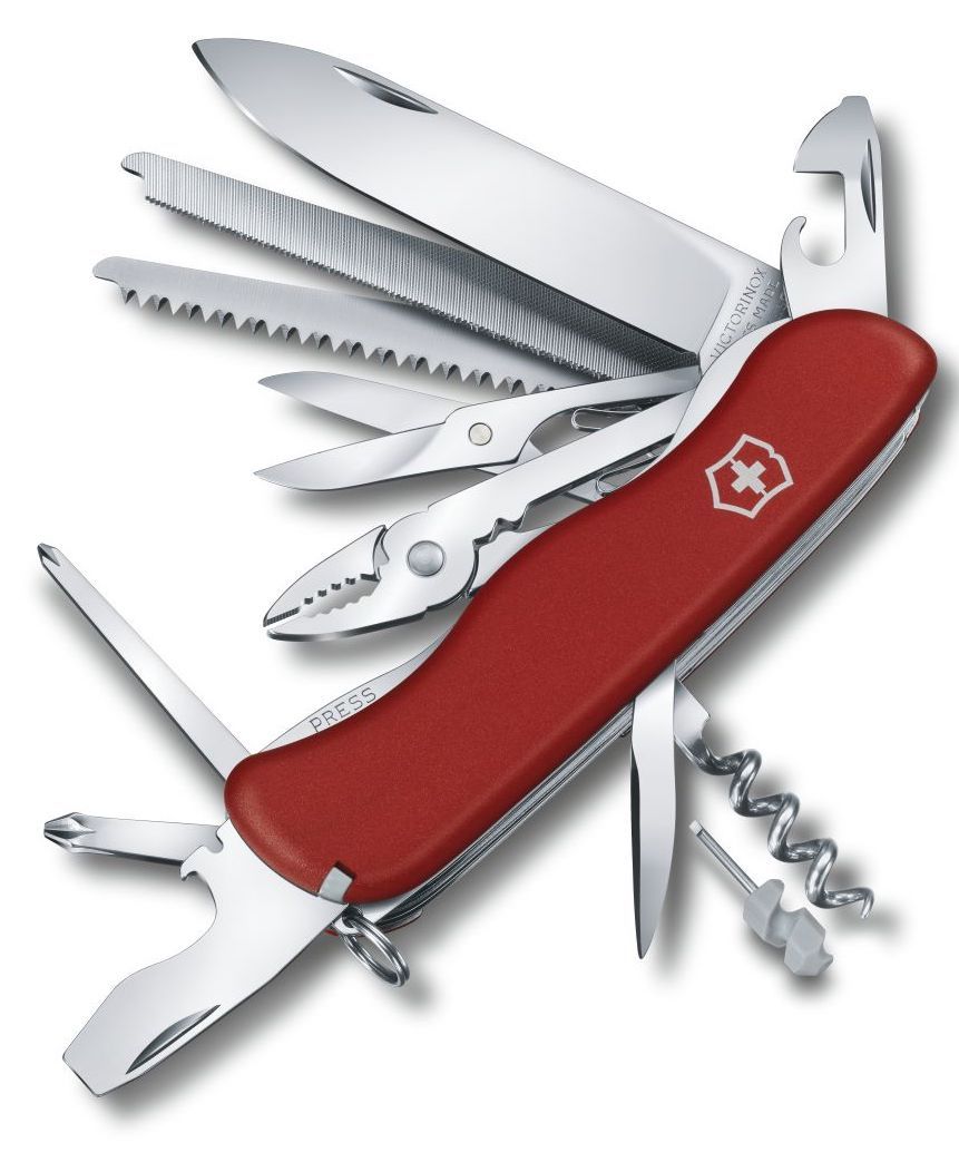 Victorinox Swiss Army Large Pocket Knife Work Champ - Silver