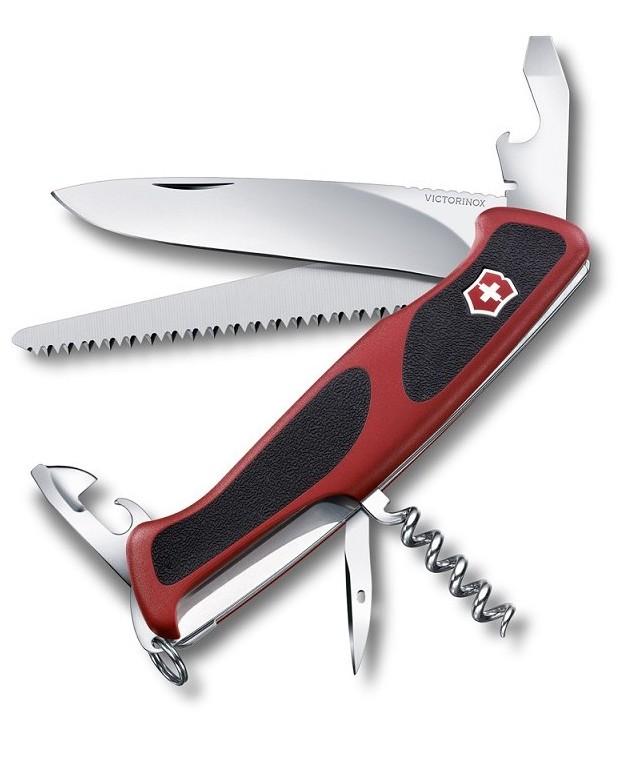 Victorinox Swiss Army Large Pocket Knife Rangergrip 55 - Silver