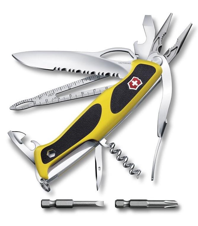 Victorinox Swiss Army Large Pocket Knife Rangergrip Boatsman - Silver