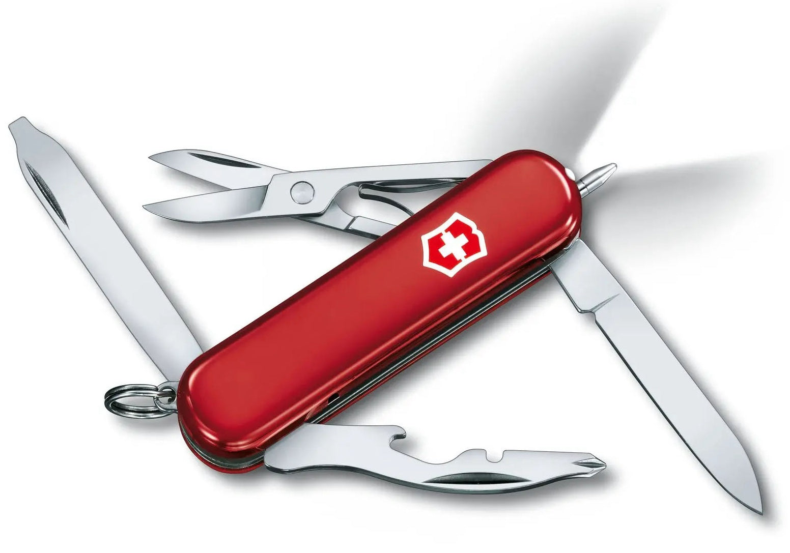 Victorinox Small Pocket Knife Midnight Manager Red