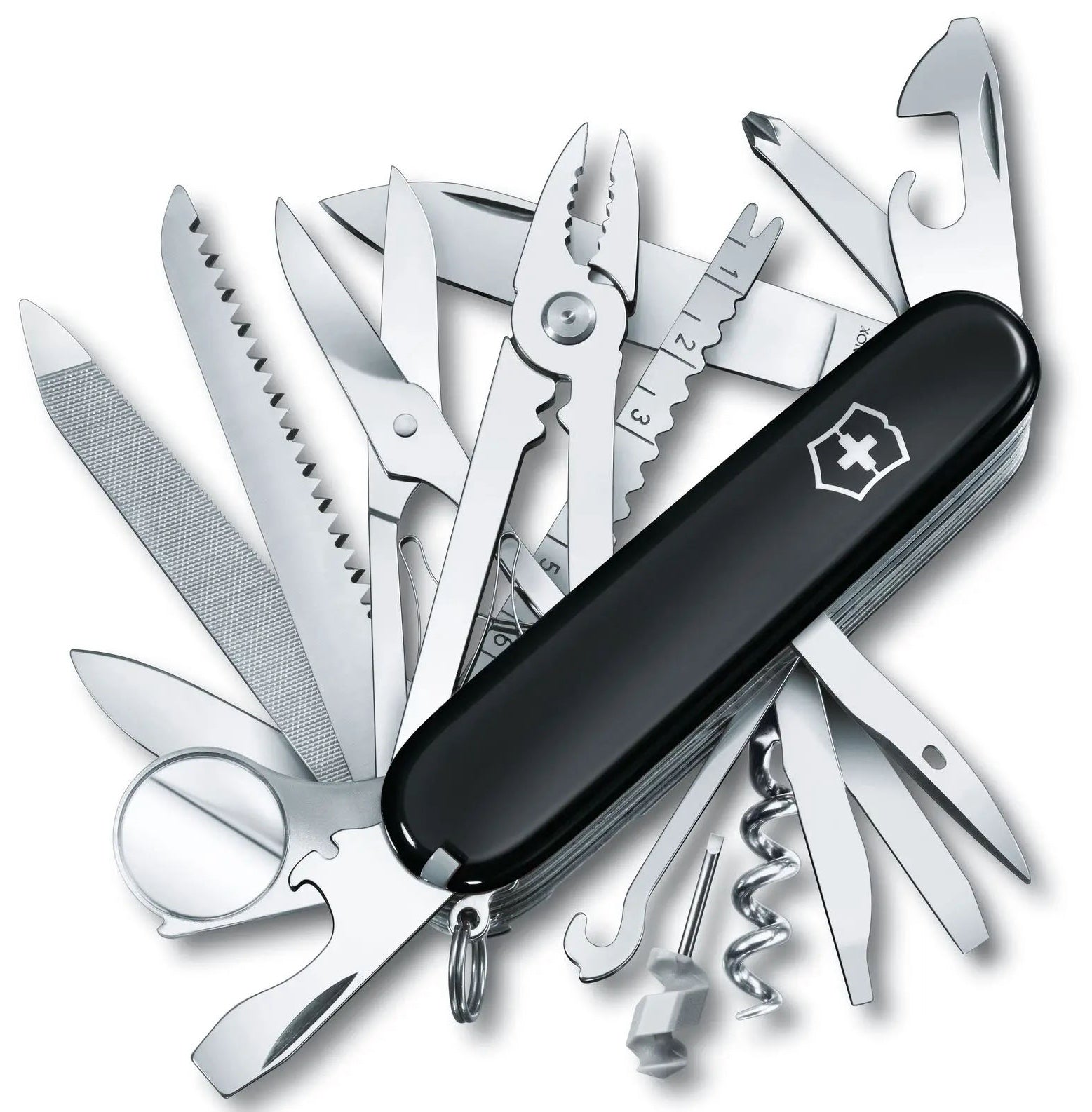 Victorinox Medium Pocket Knife Swiss Champ Black