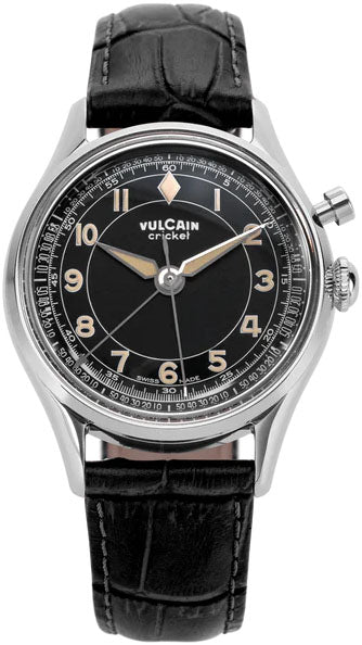 Vulcain Watch Cricket Classique 39mm Black Khaki Numbers