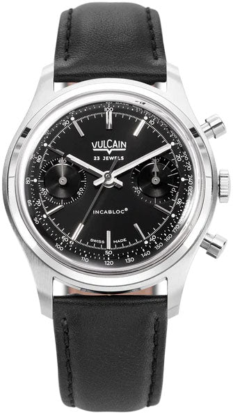 Vulcain Watch Chronograph 38mm Black