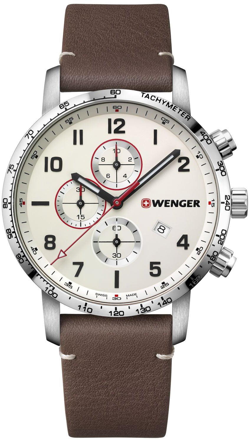 Wenger Watch Attitude Chrono Mens - Cream