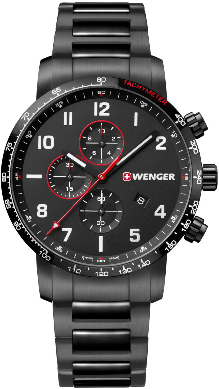 Wenger Watch Attitude Chrono Mens - Black