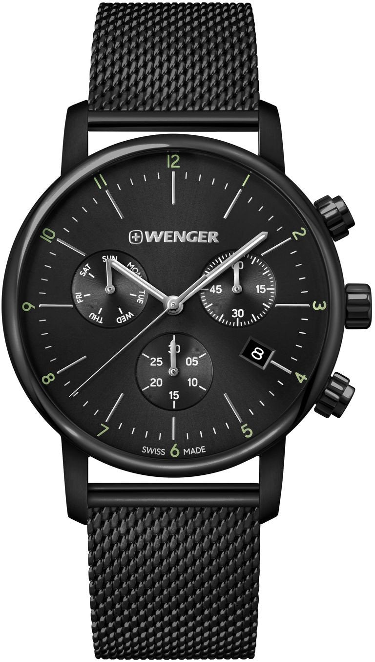 Wenger Watch Urban Classic Chrono Mens - Black