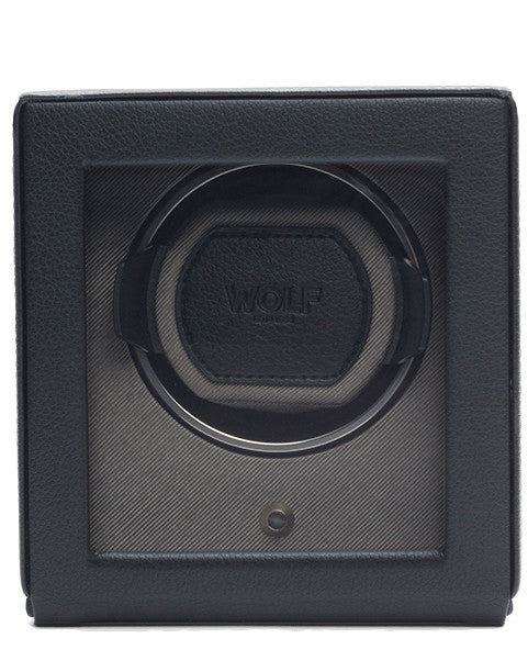 WOLF Watch Winder Cubs Single With Cover Black - Black