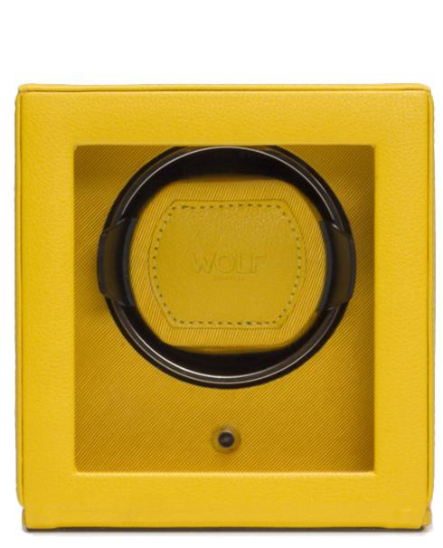 WOLF Watch Winder Cubs Single With Cover Yellow