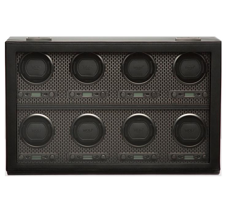 WOLF Watch Winder Axis 8 Piece Powder Coat - Silver