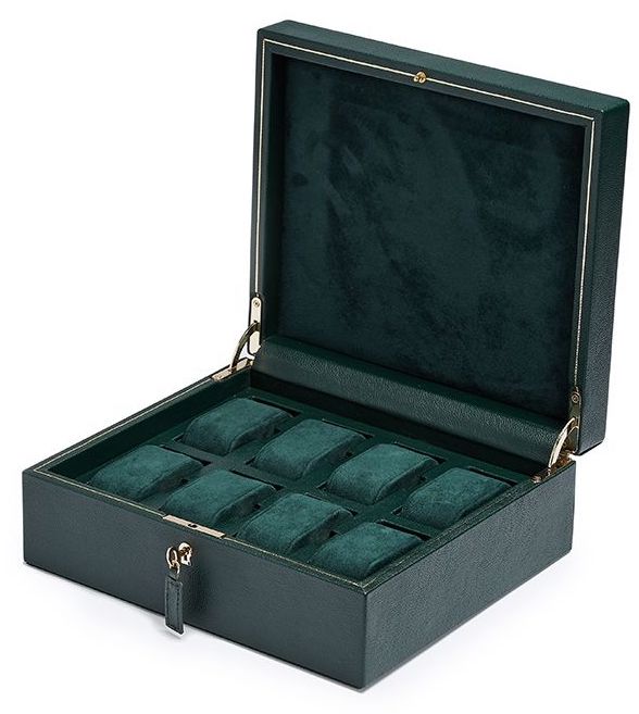 WOLF Watch Box British Racing Green 8pc