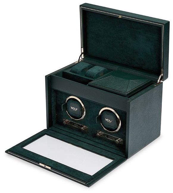 WOLF Watch Winder British Racing Green Double - Green