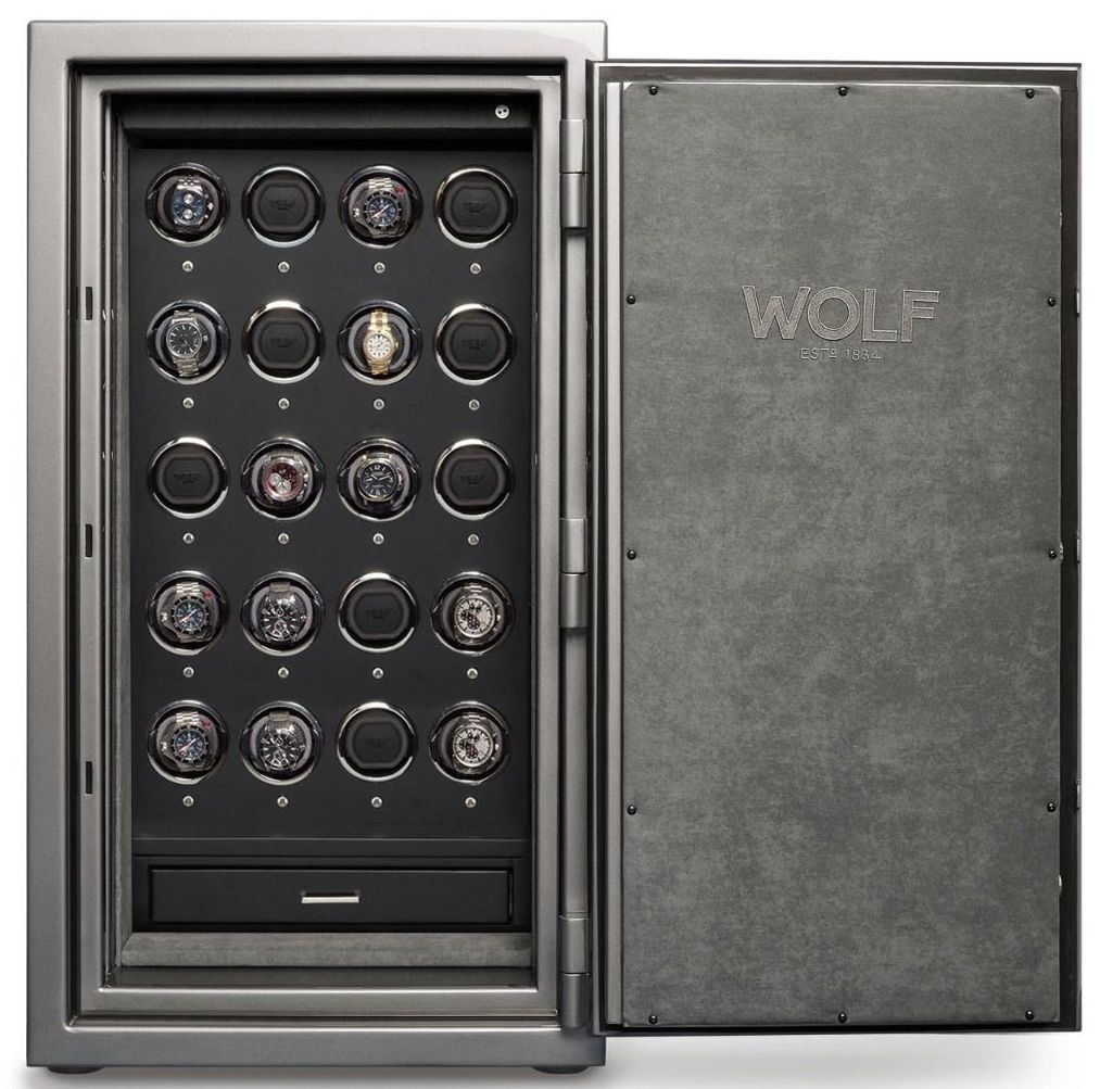 WOLF Watch Safe Atlas 20 Piece Titanium - Black