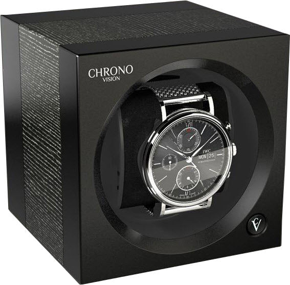 Chronovision One Watch Winder Bluetooth Argento Silk Black Silk - Black