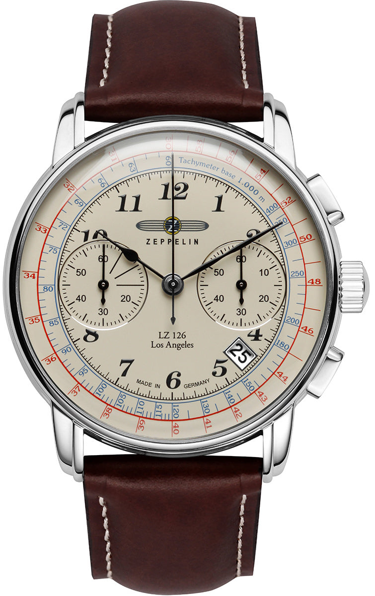 Zeppelin Watch LZ 126 Los Angeles Mens - Cream