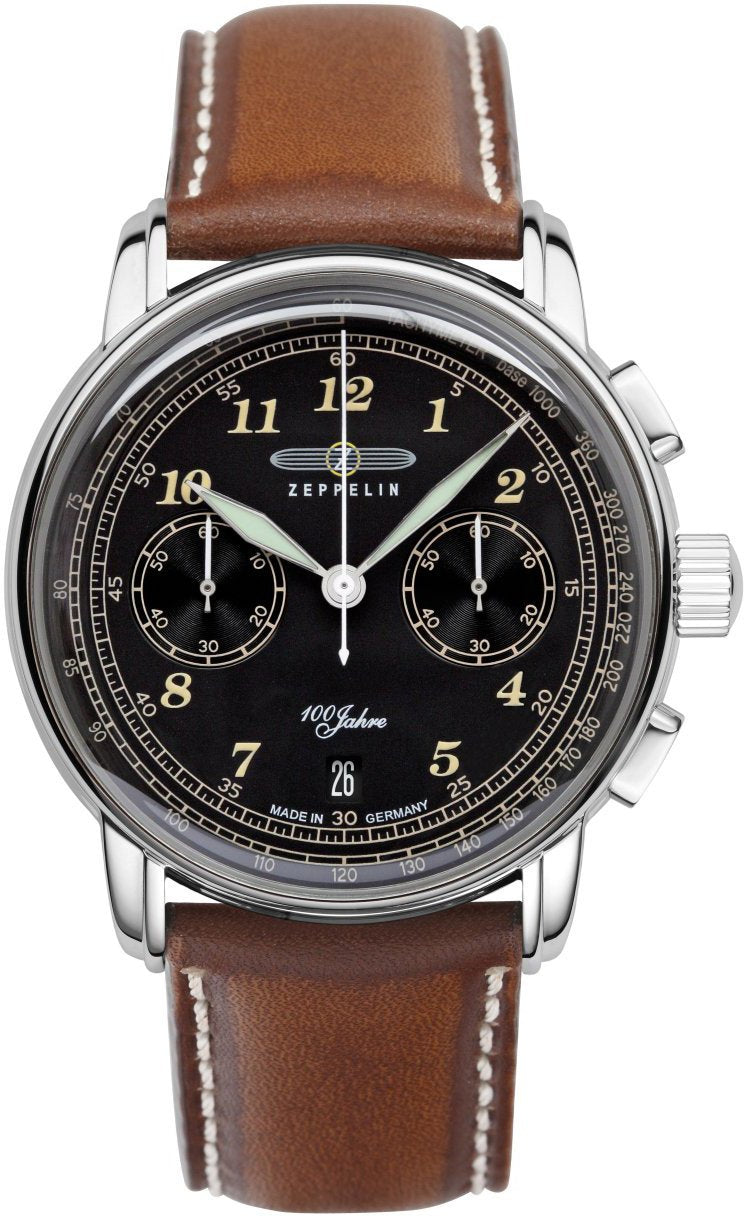 Zeppelin Watch 100 Years Zeppelin ED. 2 Mens - Black