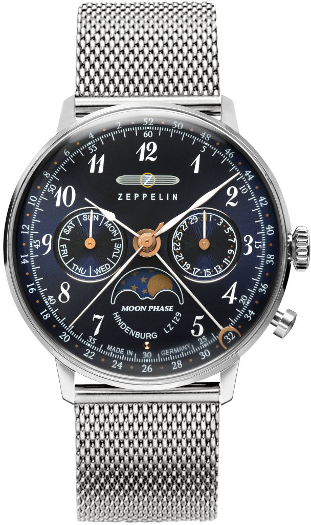 Zeppelin Watch LZ 129 Hindenburg Moonphase Ladies
