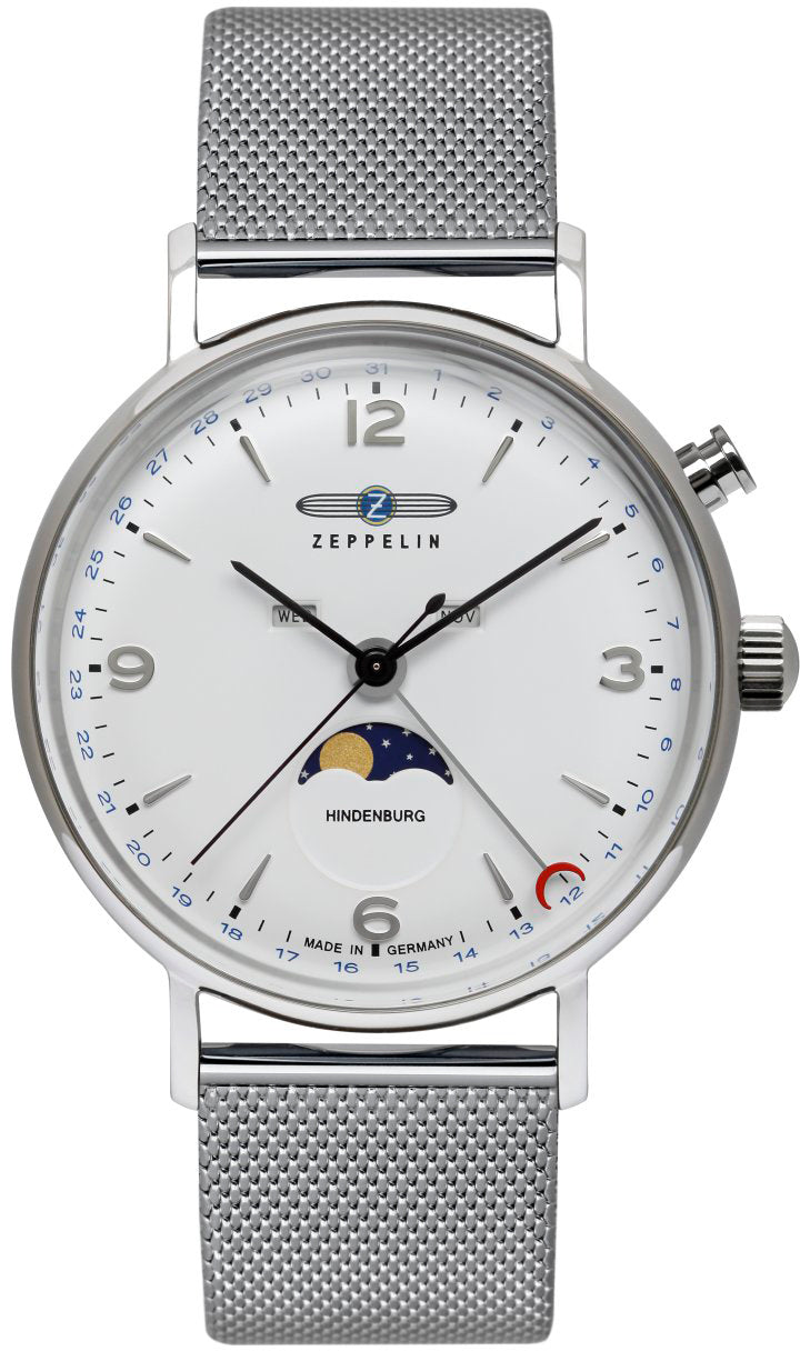 Zeppelin Watch LZ 129 Hindenburg Moonphase Mens