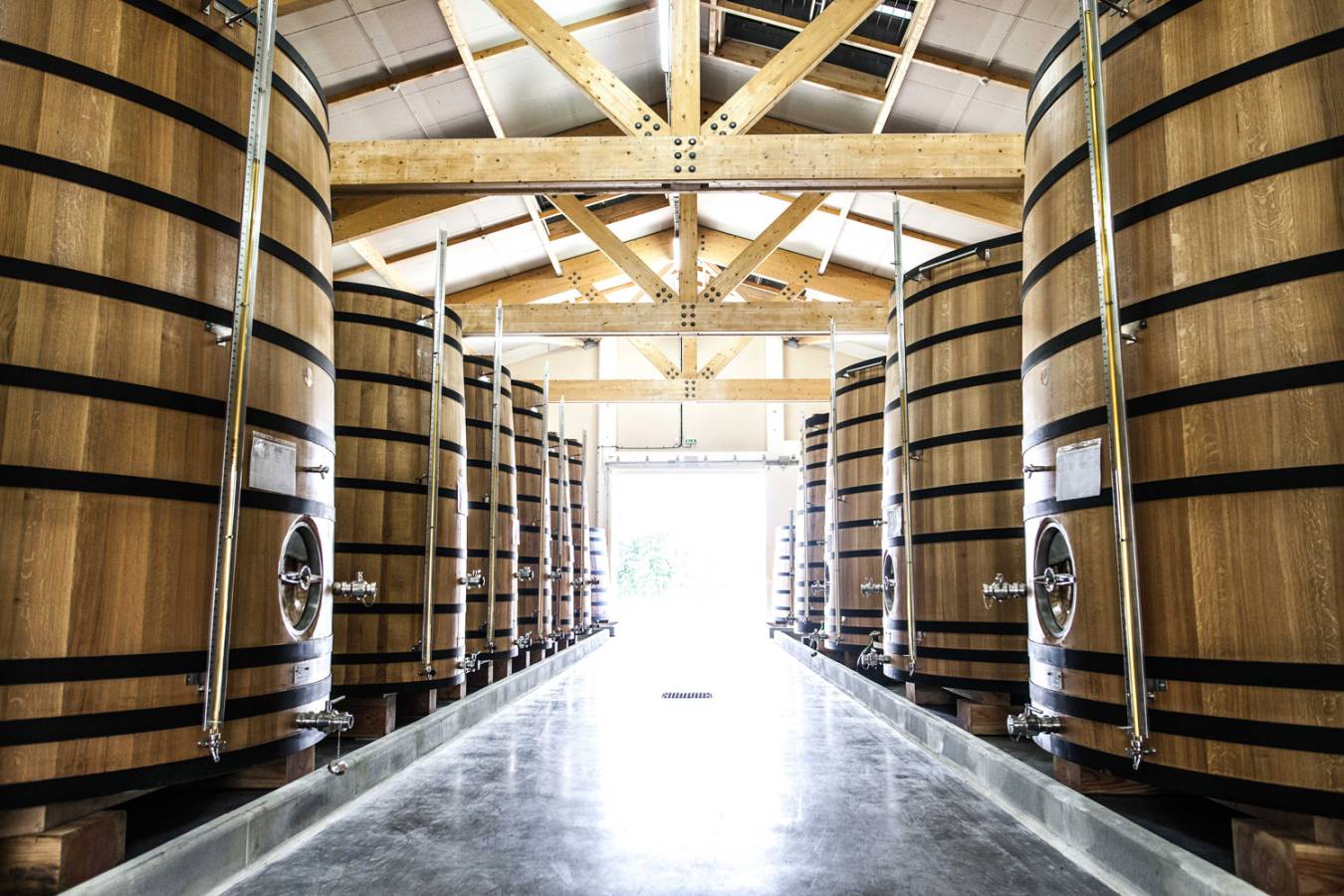 The fermentation vats