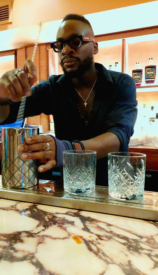 Bartender at Casa Barú UK rum launch