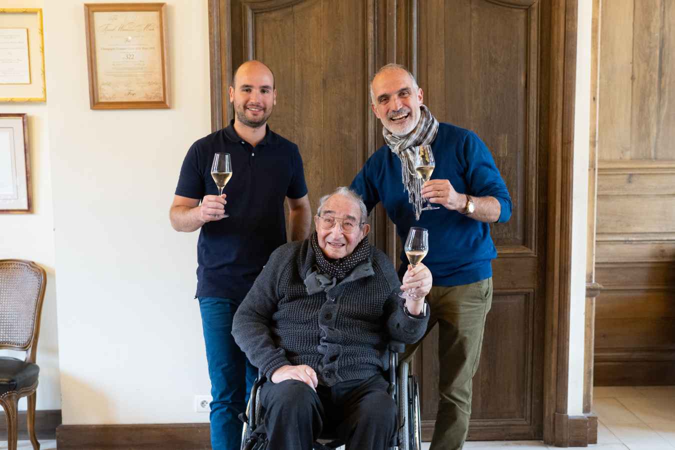 Three generations of the Drappier family